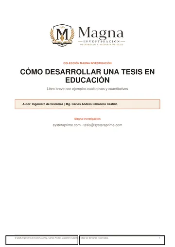 Cómo desarrollar una tesis en Educación