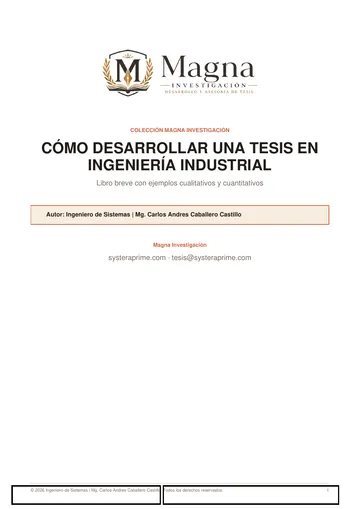 Cómo desarrollar una tesis en Ingeniería Industrial