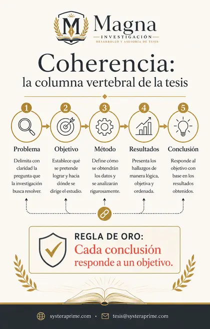 Coherencia metodológica: la columna vertebral de la tesis