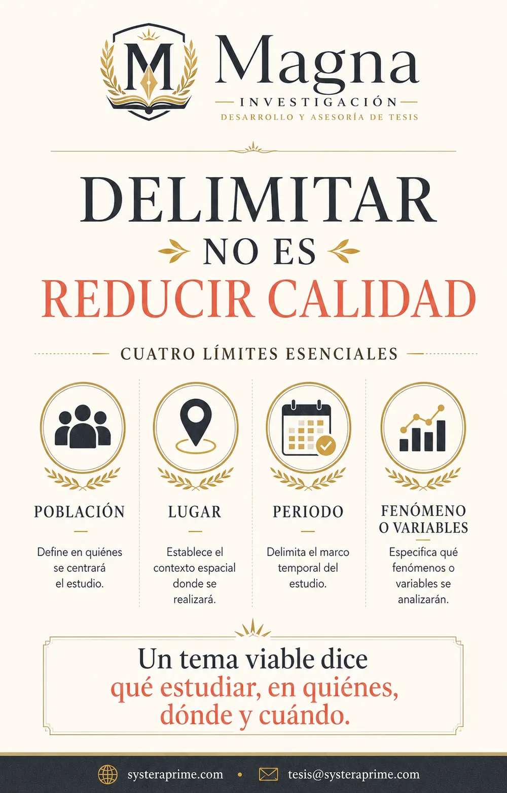 Cómo delimitar un tema de tesis sin reducir su calidad