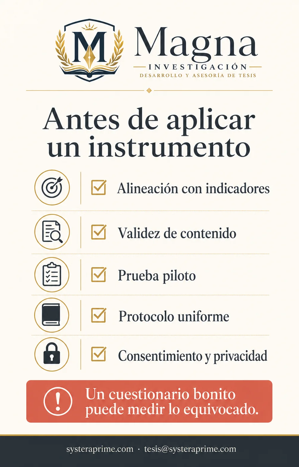 Cómo validar un instrumento antes de aplicarlo